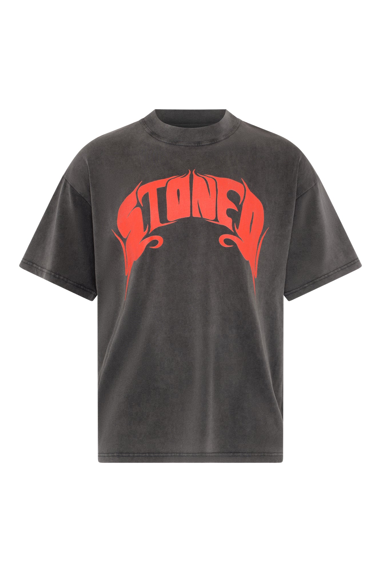 DR LLAVELLE GREY STONED T-SHIRT