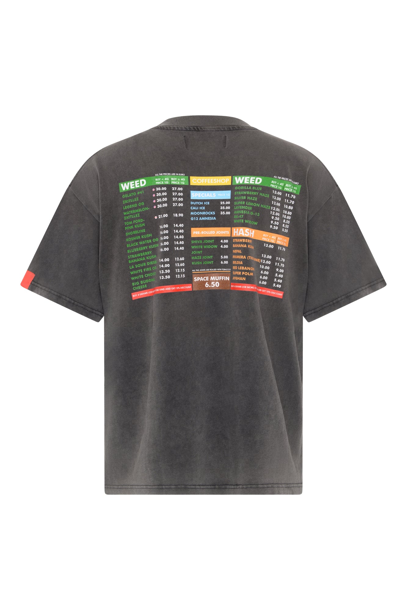 DR LLAVELLE GREY STONED T-SHIRT