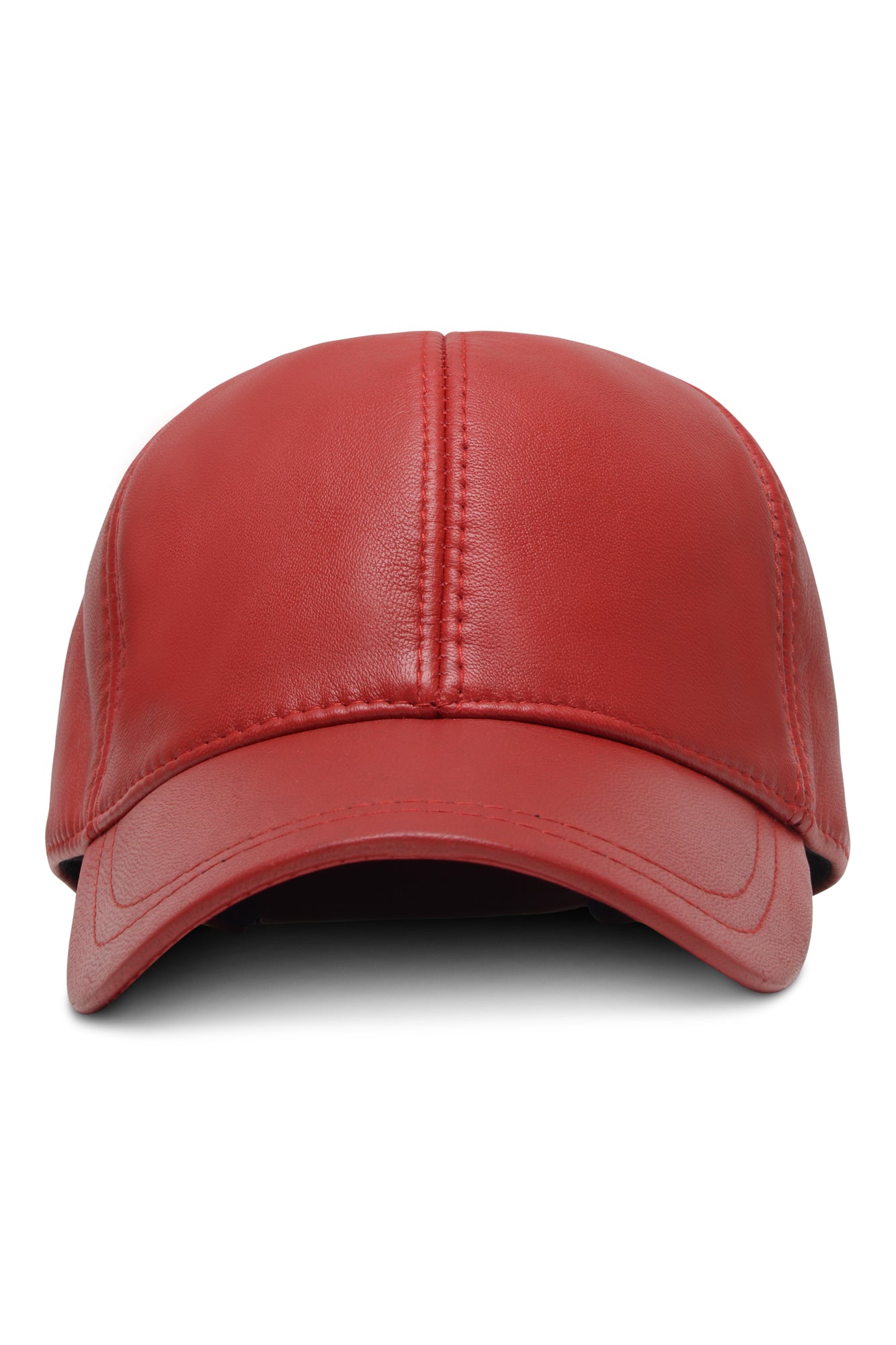 DR LLAVELLE LEATHER RED CAP