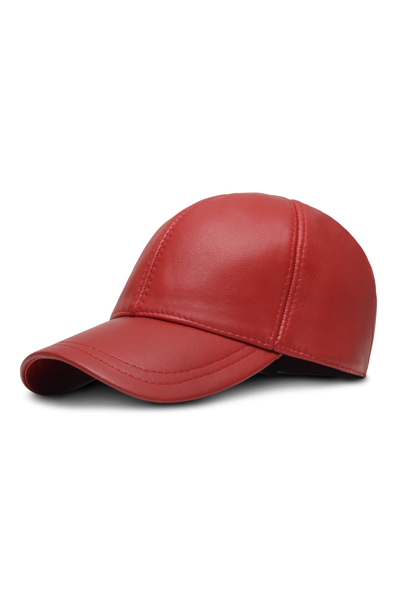 DR LLAVELLE LEATHER RED CAP
