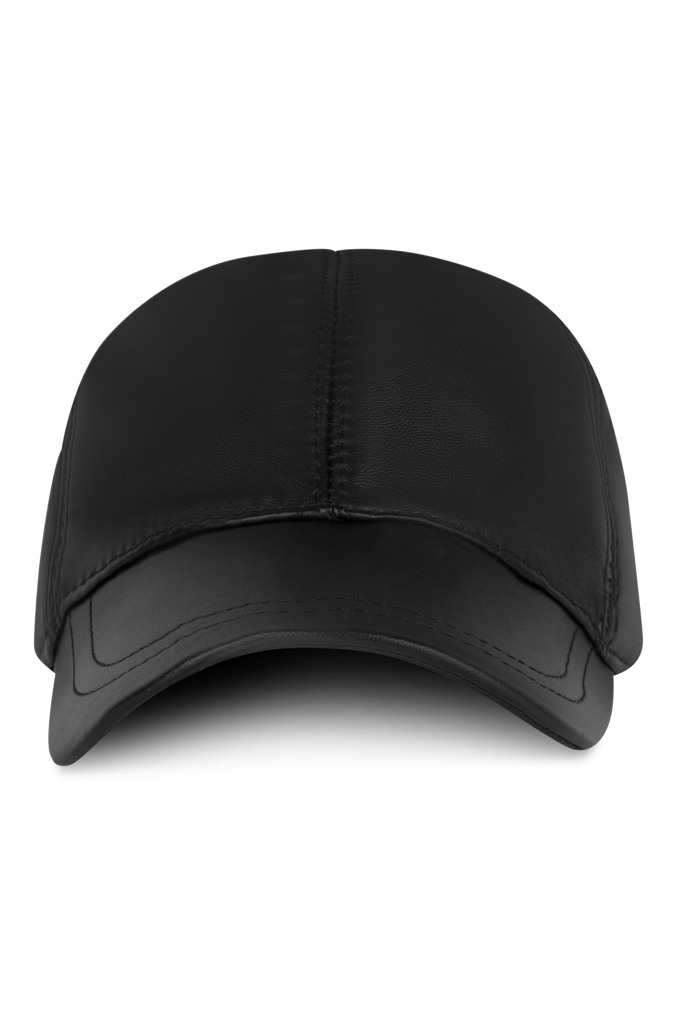 DR LLAVELLE LEATHER BLACK CAP