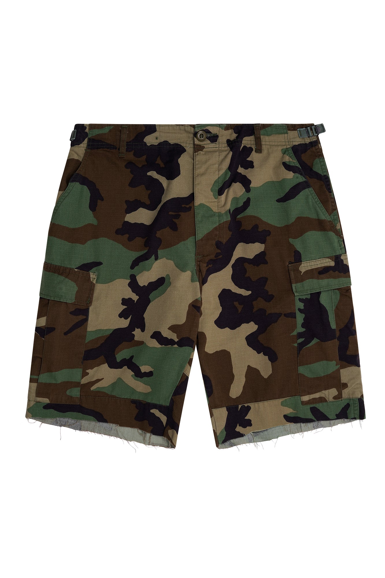 DR LLAVELLE VINTAGE CAMO CARGO SHORTS