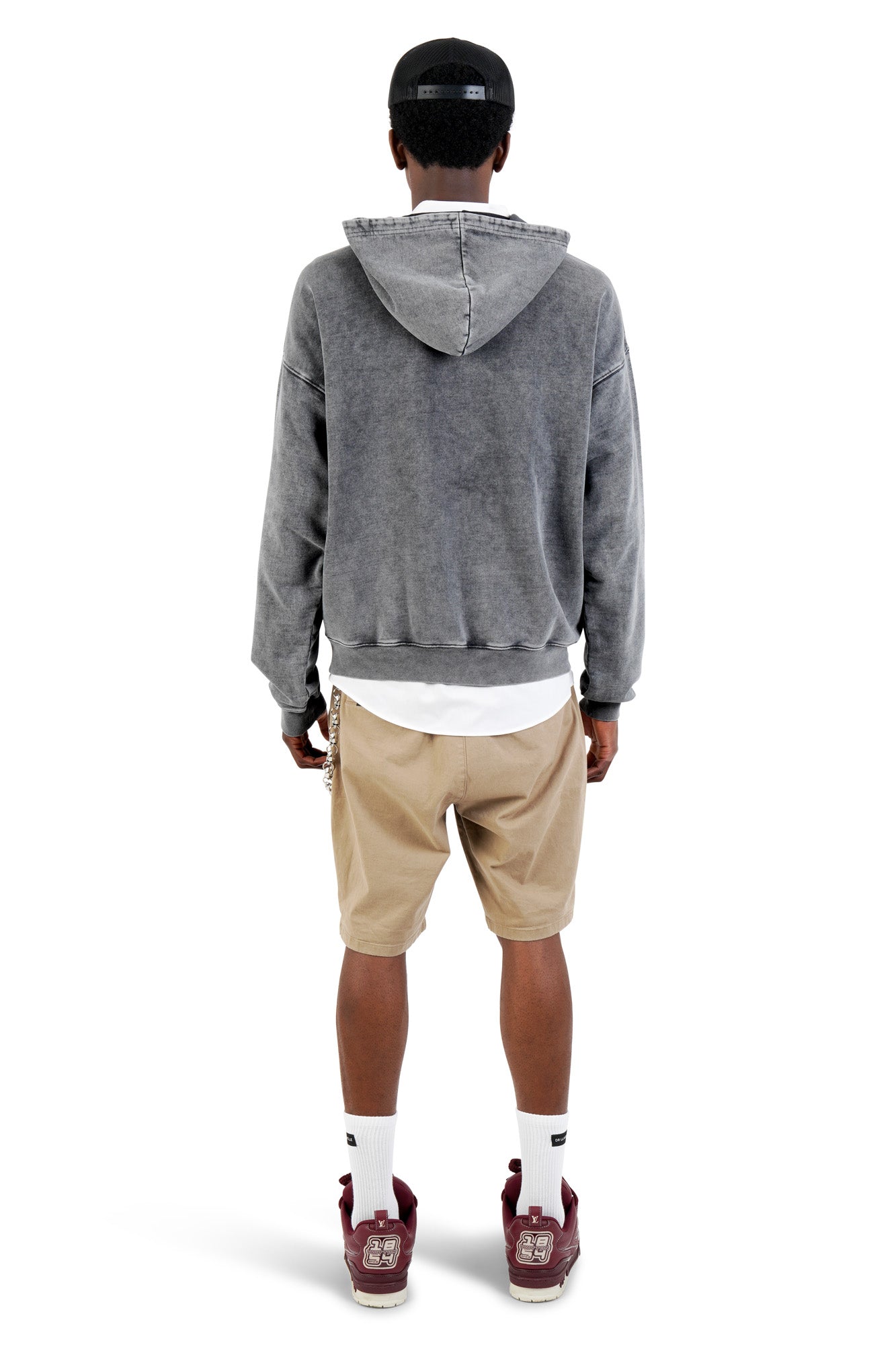 DR LLAVELLE VINTAGE WASH LOGO HEAVYWEIGHT HOODIE