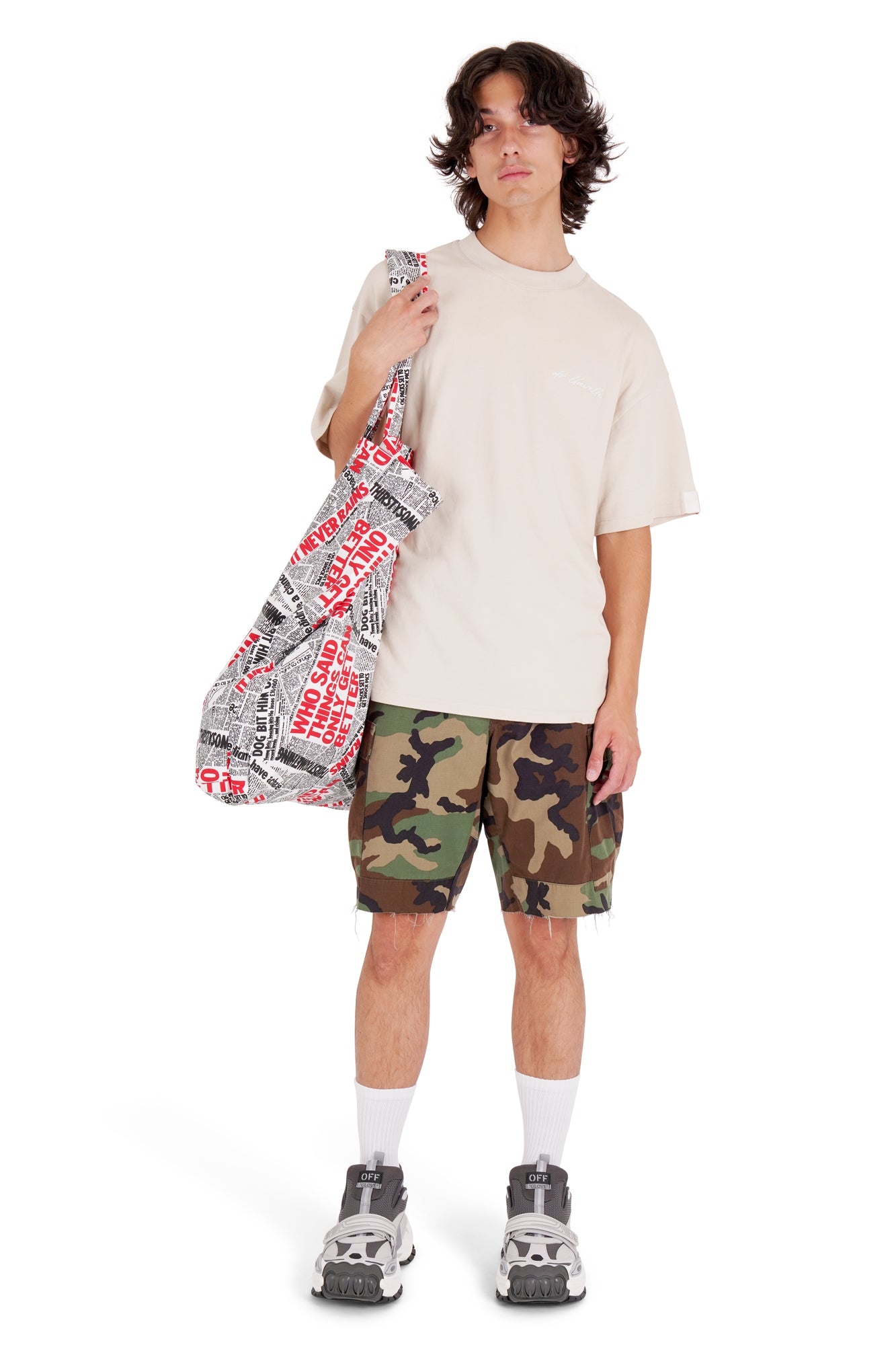 DR LLAVELLE BEIGE SIGNATURE T-SHIRT