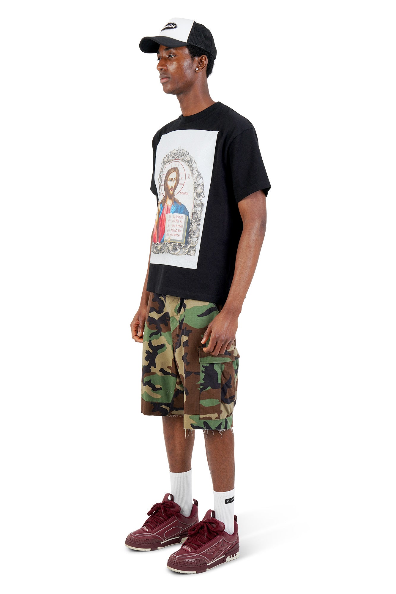 DR LLAVELLE BLACK JESUS T-SHIRT