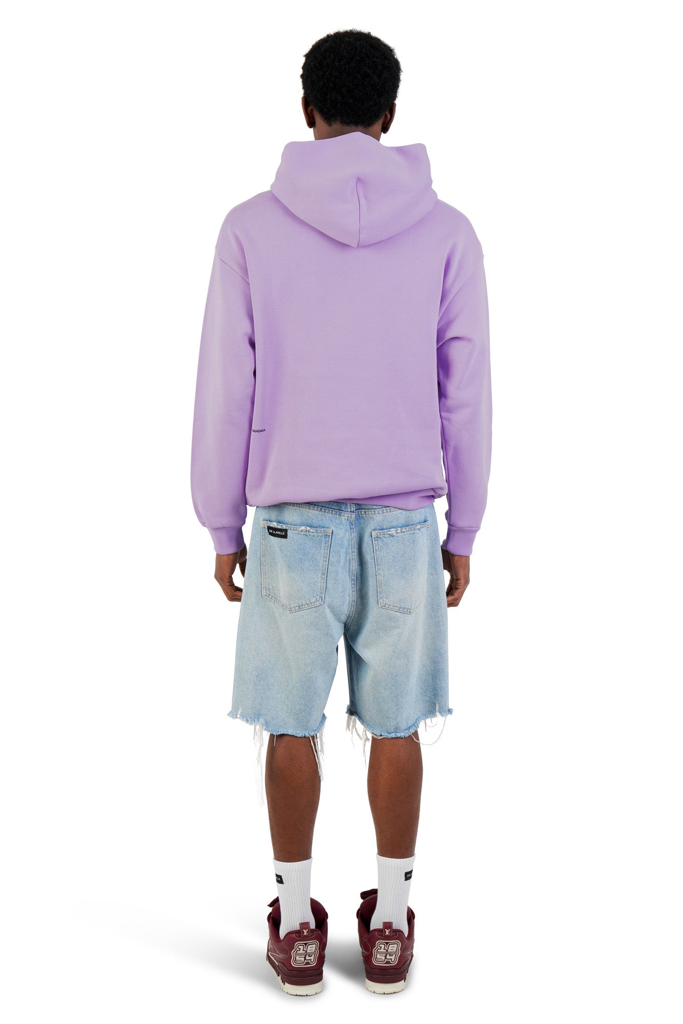 DR LLAVELLE LILAC RAM HAND PAINTED HOODIE