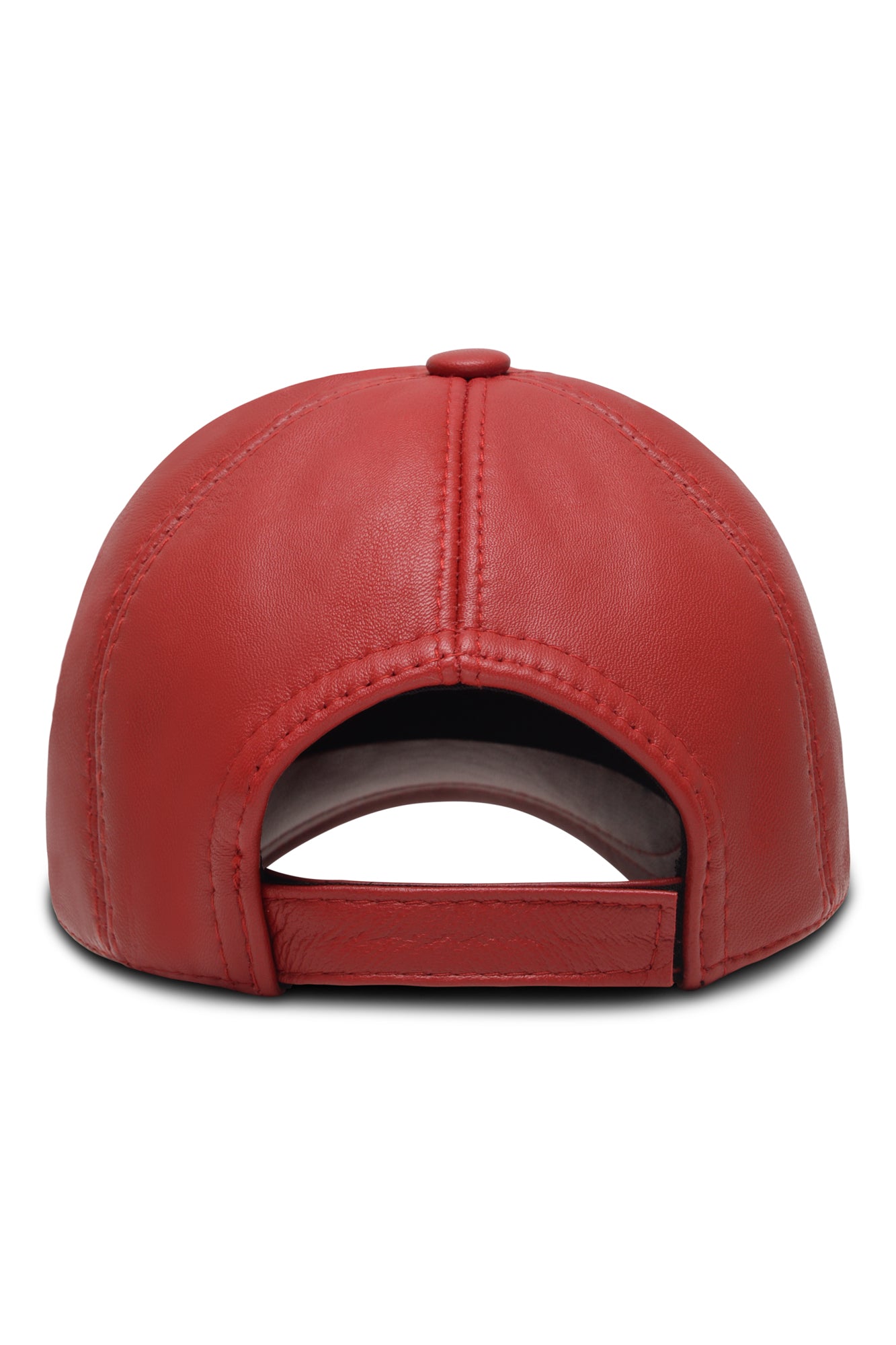 DR LLAVELLE LEATHER RED CAP